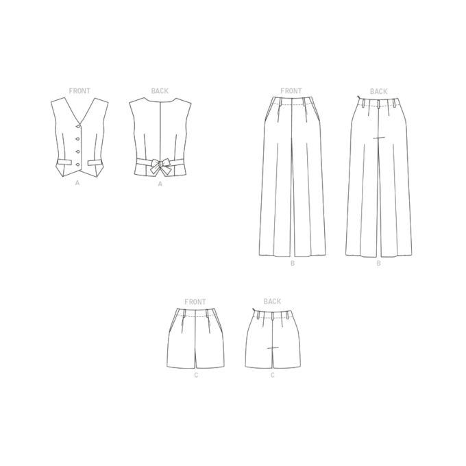 Naaipatroon Butterick 6958 combinatie, maat 44-52, Dui/En/Fr