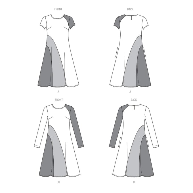 Patron Butterick 6959 robe femme, taille 34-42, en français