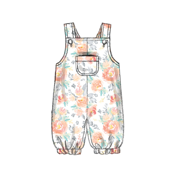 Patron Butterick 6969 combinaison bébé, taille XS-L, en français