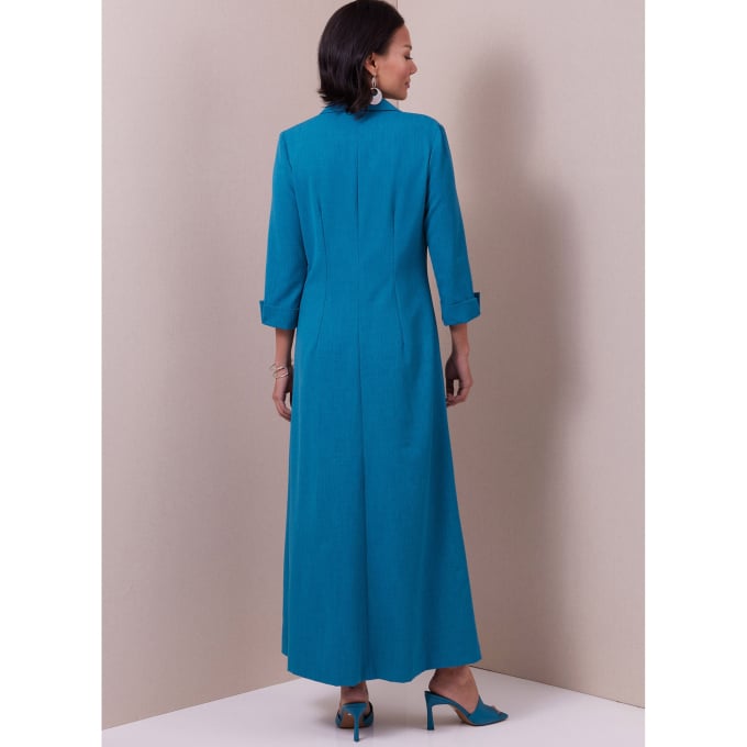 Patron Butterick 6974 robe chemise femme, version papier, taille 42-50, en français