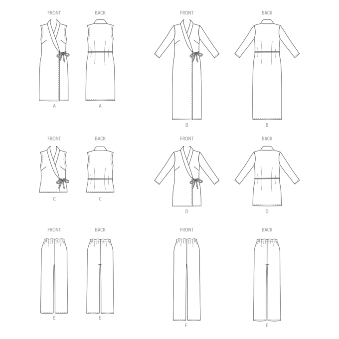 Naaipatroon Butterick 6976 combinatie, maat 40-48, Dui/En/Fr