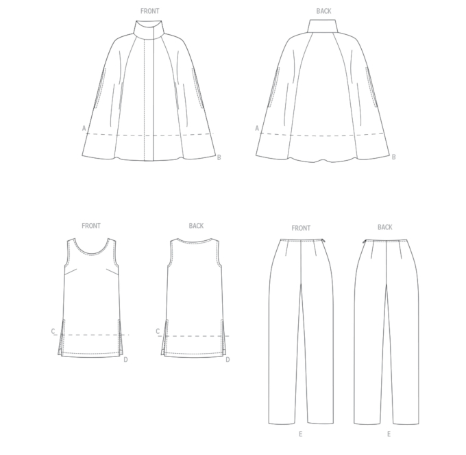 Naaipatroon Butterick 6978 combinatie, maat 36-44, Dui/En/Fr