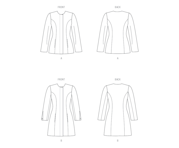 Patron Butterick 6979 blazer femme, version papier, taille 34-42, en français