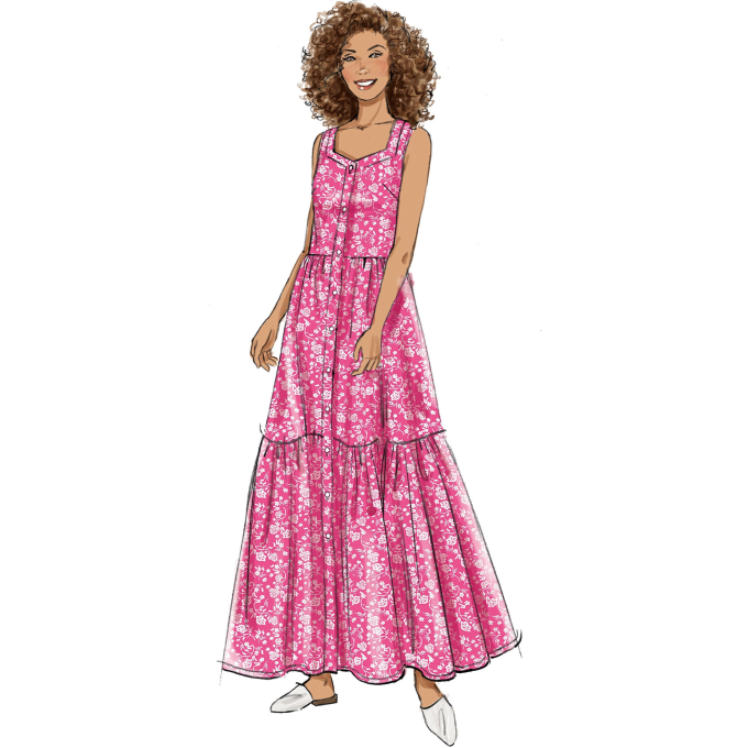 Patron Butterick 6983 robe femme, version papier, taille XS-XXL, en français