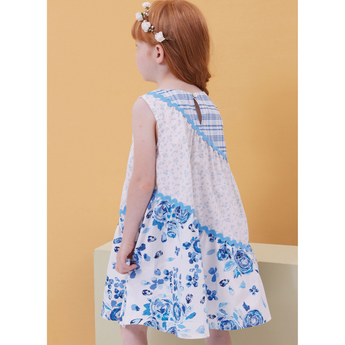 Naaipatroon Butterick 6988 kinderjurk, maat 3-8, Dui/En/Fr
