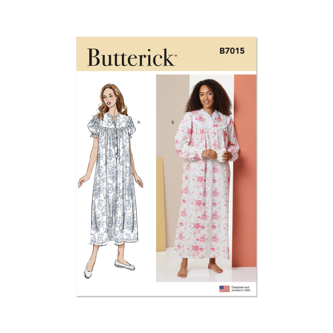 Naaipatroon Butterick 7015 nachtkleding, maat 34-50, Dui/En/Fr