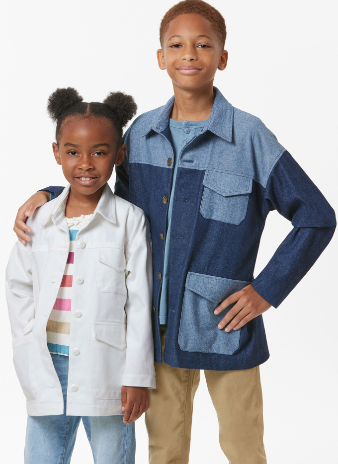 Patron Butterick 7016 veste pour toute la famille, version papier, taille XS-XL, en français