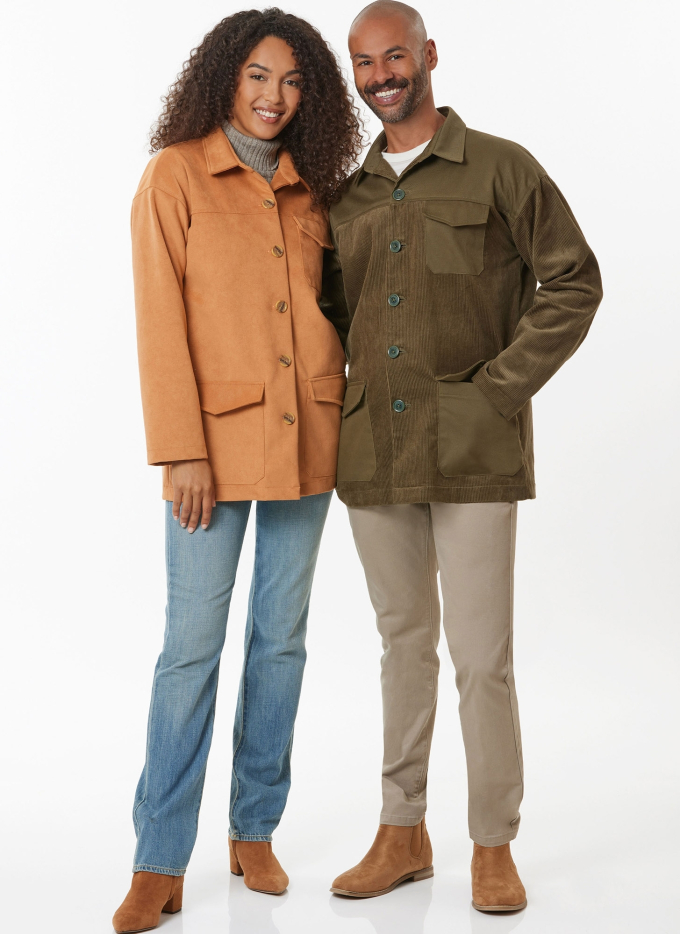 Patron Butterick 7016 veste pour toute la famille, version papier, taille XS-XL, en français