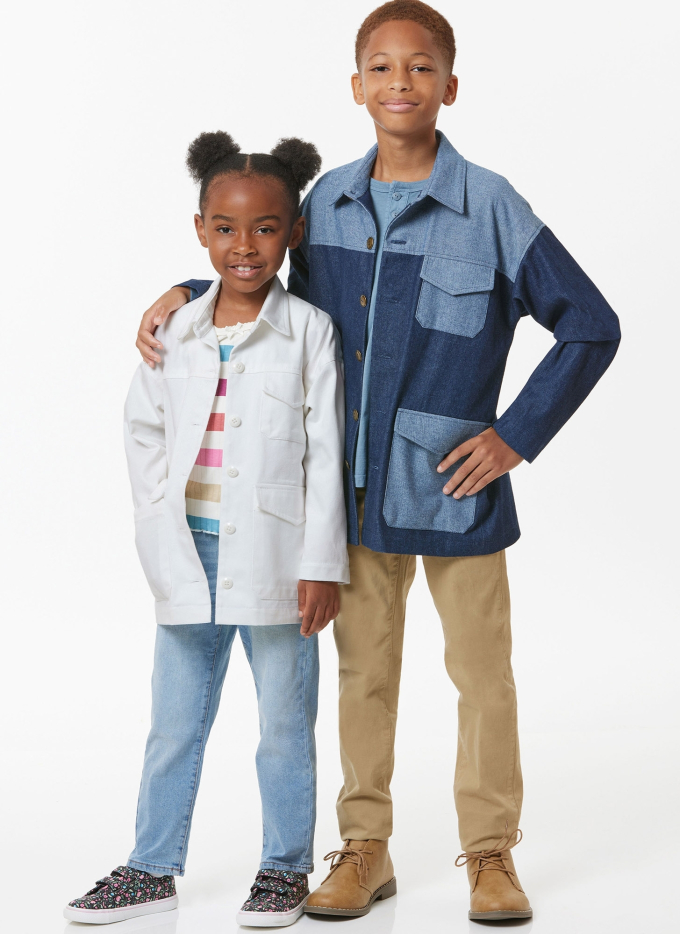 Patron Butterick 7016 veste pour toute la famille, version papier, taille XS-XL, en français