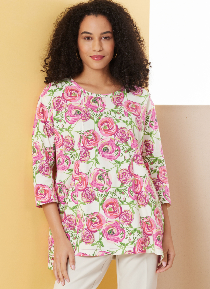 Naaipatroon Butterick 7023 Designer shirt, maat XS-XXL, Dui/En/Fr