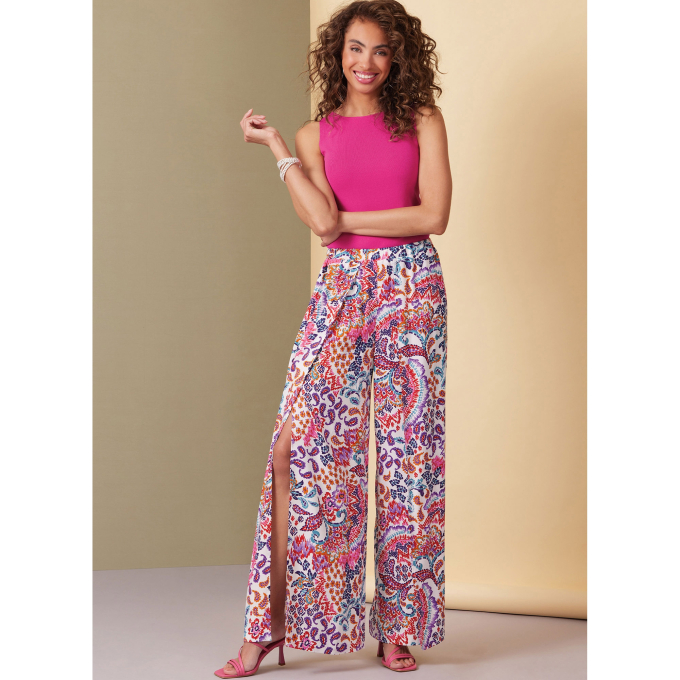 Naaipatroon Butterick Dames Broek 7000, maat 34-42, Dui/En/Fr
