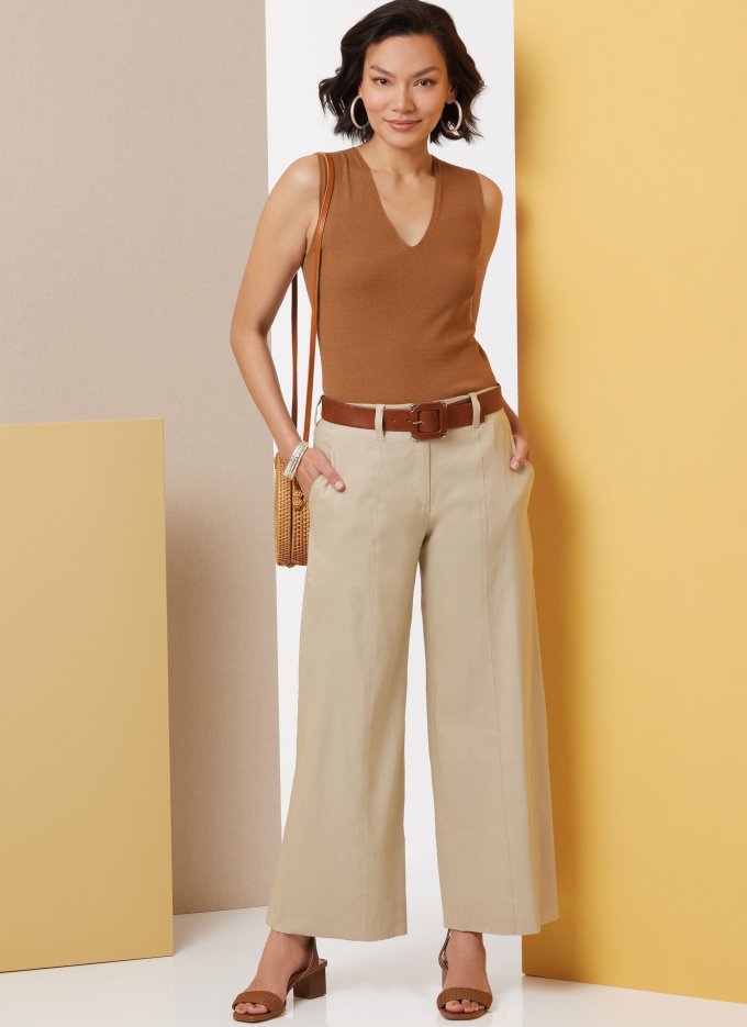 Naaipatroon Butterick Dames Broek 7024, maat 44-52, Dui/En/Fr