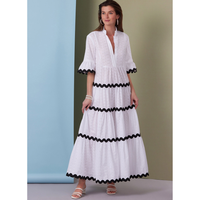 Naaipatroon Butterick Dames Jurk 6993, maat 44-52, Dui/En/Fr