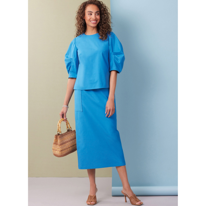 Naaipatroon Butterick Dames Top, Rok & Broek 7002, maat 36-44, Dui/En/Fr