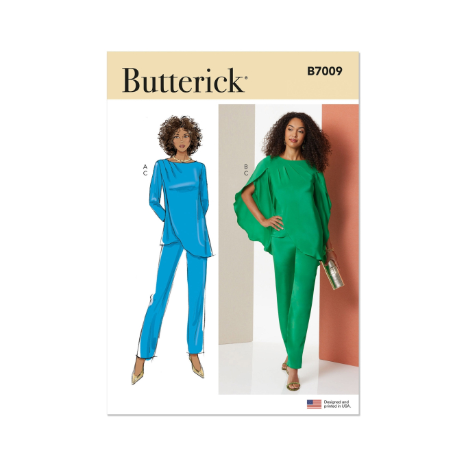 Naaipatroon Butterick Dames Tops 7009, maat 34-42, Dui/En/Fr