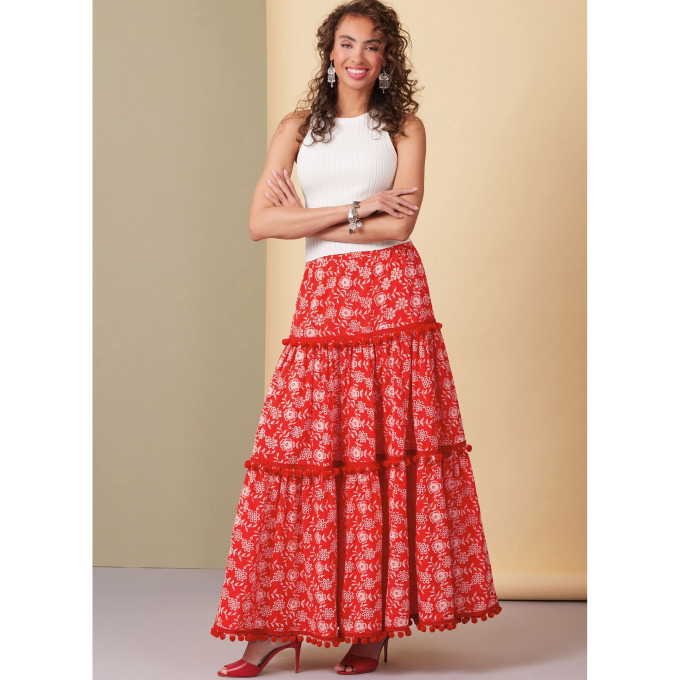 Naaipatroon Butterick Dames Rok 6999, maat 44-52, Dui/En/Fr