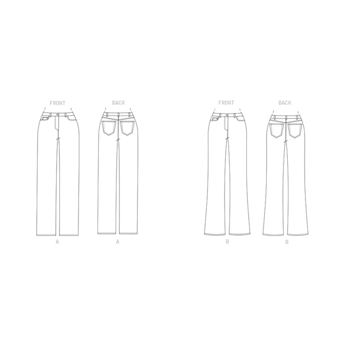 Naaipatrooon Butterick Designer broek 6840 maat 44-50, Dui/En/Fr