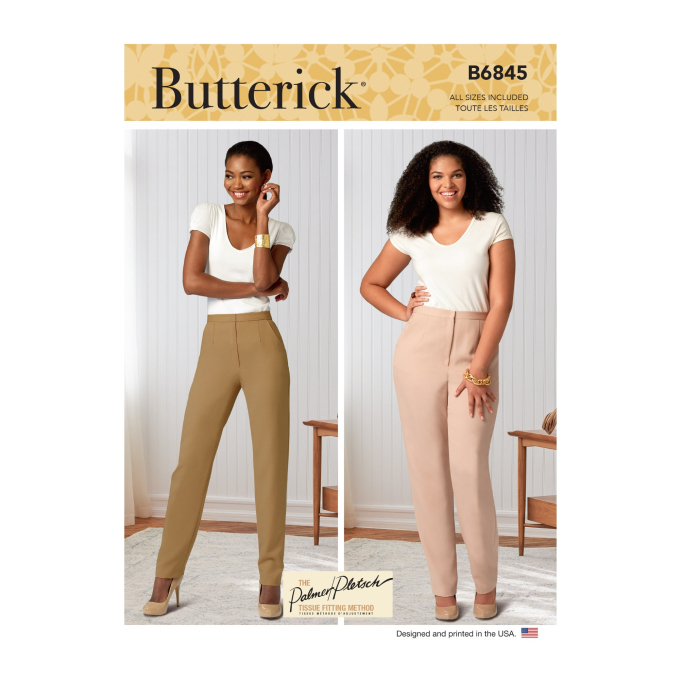 Pattern Butterick Designer Broek 6845, Dui/En/Fr