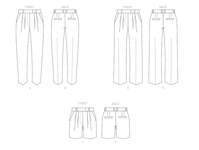 Naaipatroon Butterick Designer broek 6878, maat 34-42, Dui/En/Fr