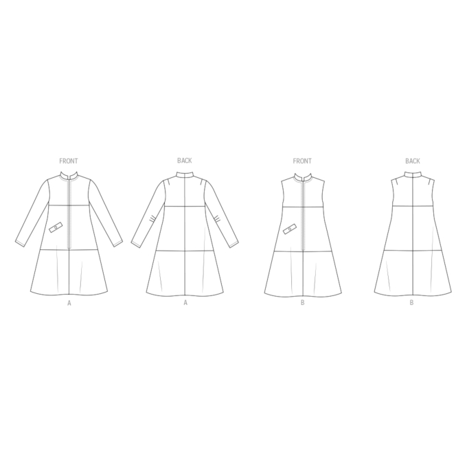 Patron Butterick 6991 robe femme vintage, version papier, taille 34-42, en français