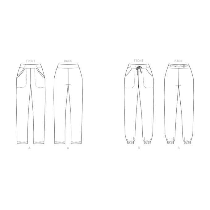 Naaipatroon Butterick Broek 6865, maat  32-48, Dui/En/Fr