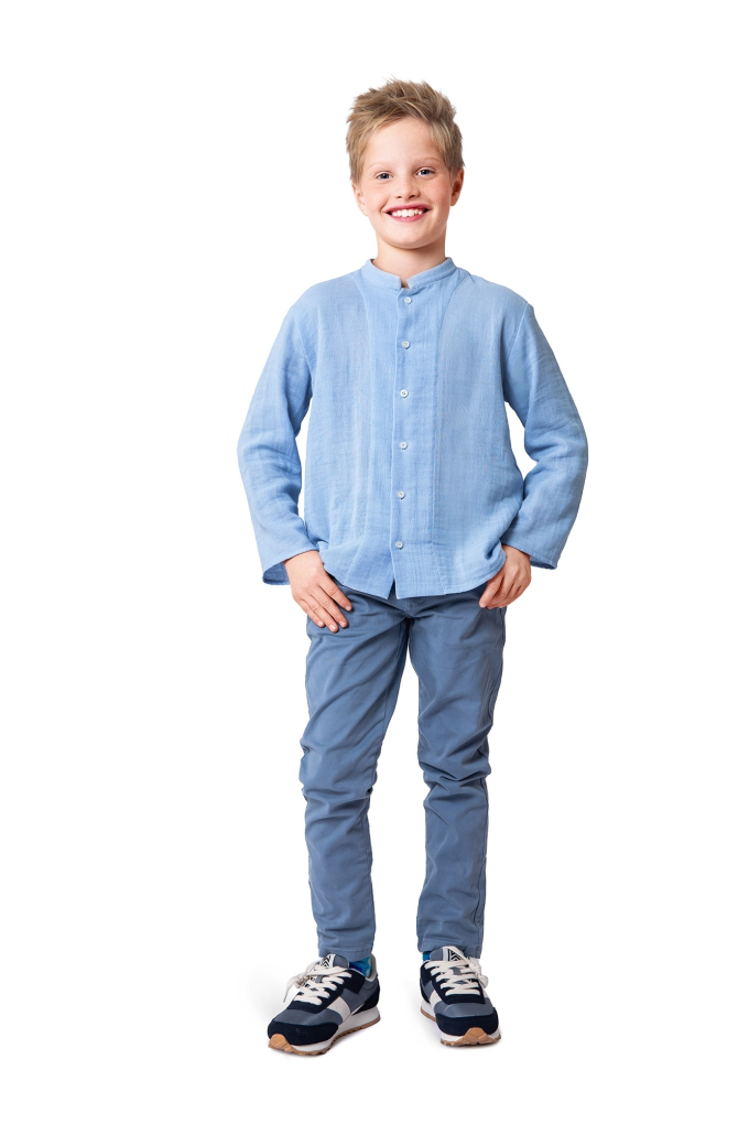 Patron Burda 9209 chemise enfant, version papier, en français