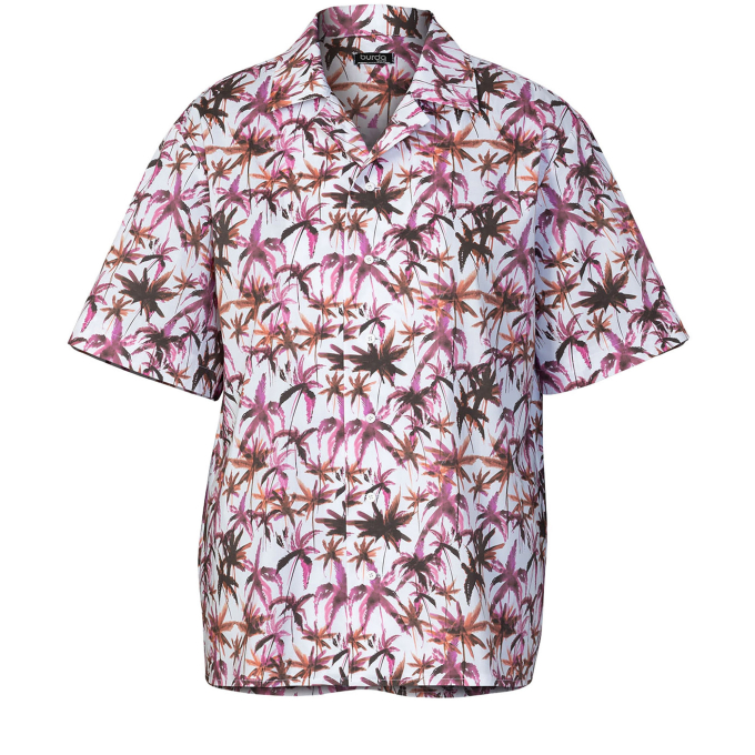 Naaipatroon herenjas en -shirt, Burda 5842, Nl/Dui/En/Fr