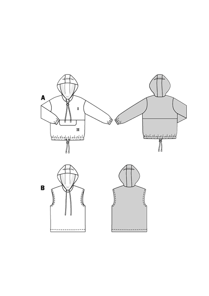 Patron Burda 9213 sweat-shirt enfant, version papier, en français
