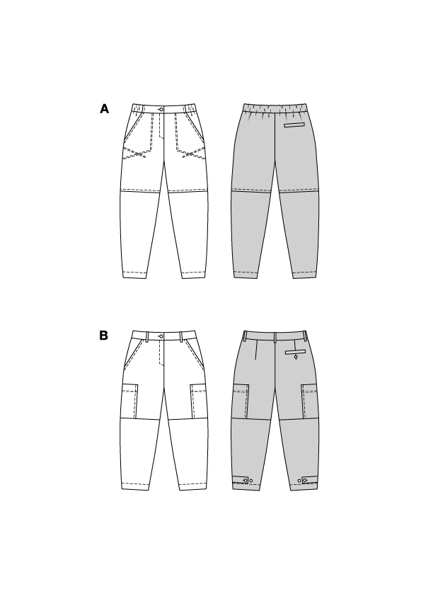 Naaipatroon Broek, Burda 5703, Nl/Dui/En/Fr