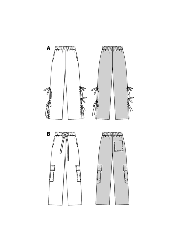 Naaipatroon Broek, Burda 5743, Nl/Dui/En/Fr