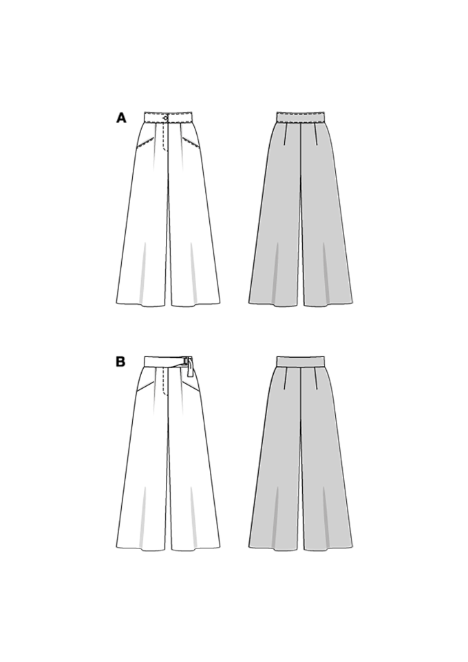 Naaipatroon Broek, Burda 5751, Dui/En/Fr