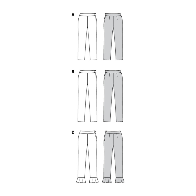 Naaipatroon broek, Burda 6072
