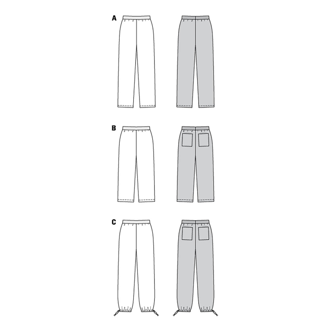 Naaipatroon broek, Burda 6085