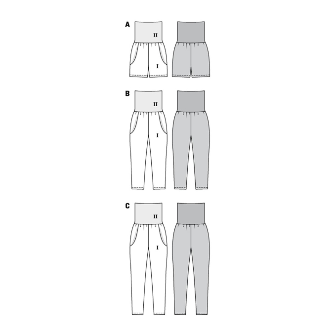 Naaipatroon broek, Burda 6124