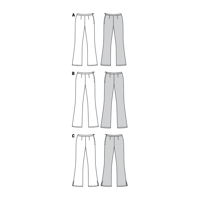 Naaipatroon broek, Burda 6152, Dui/En/Fr