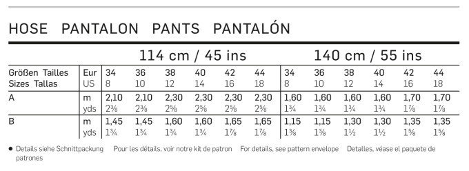 Patron Burda 6659 Pantalon, en français