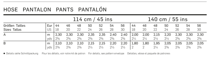 Patron Burda 6678 Pantalon, en français