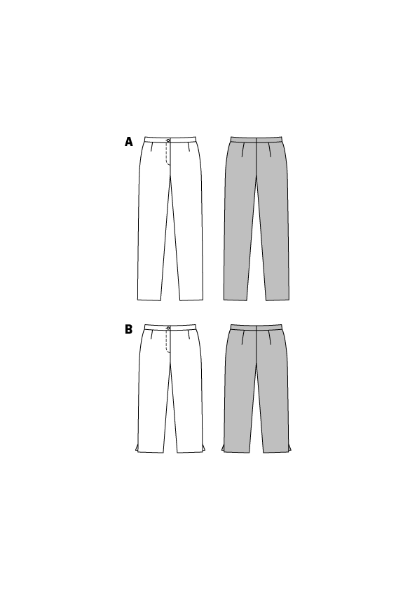 Broek, Burda 6681, Dui/En/Fr