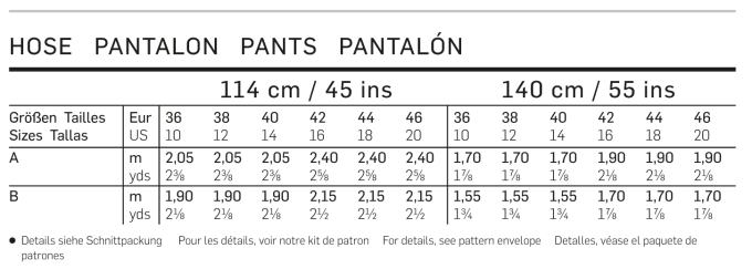 Broek, Burda 6689, Dui/En/Fr