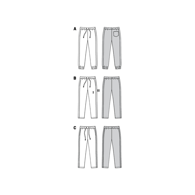 Naaipatroon broek, Burda Kids 9300, Dui/En/Fr