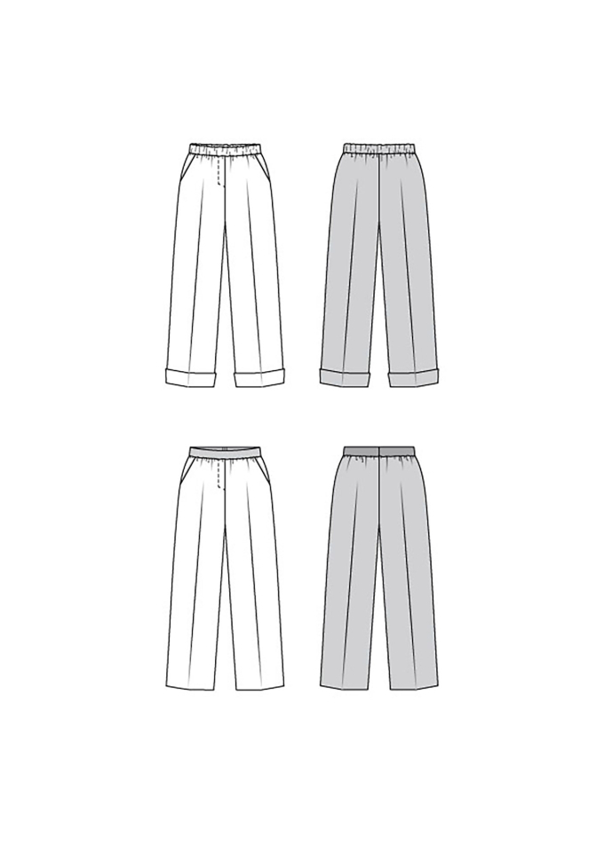 Naaipatroon Broek Dames Burda 5778, NL/DE/GB/FR