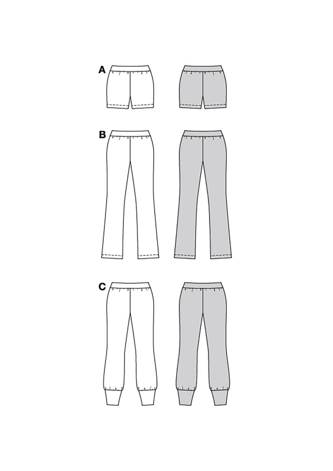 Naaipatroon Broek Dames, Burda 5789, NL/GB/DE/FR