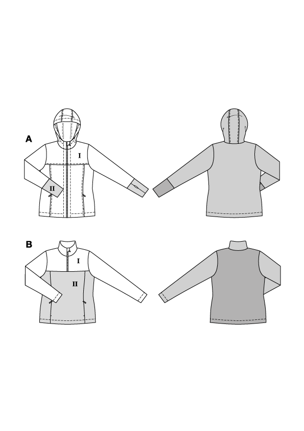 Patron Burda 5691 veste & shirt femme, version papier, en français