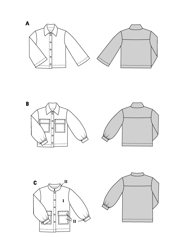 Schnittmuster Jacke, Burda 5706