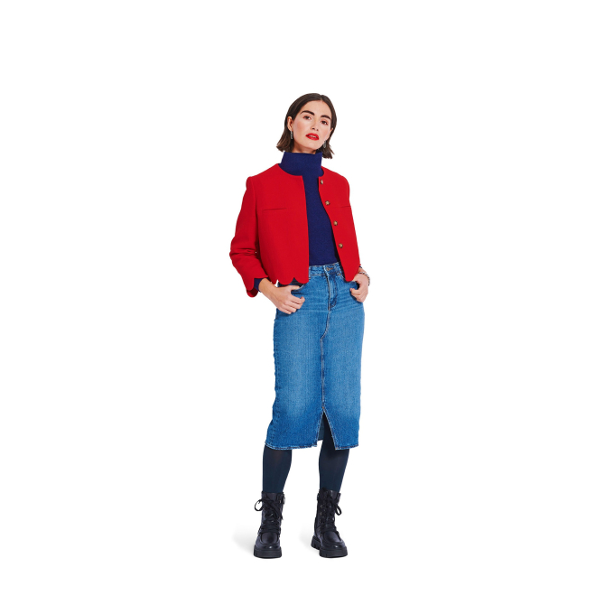 Naaipatroon jas, Burda 5870, Dui/En/Fr