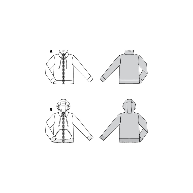 Patron Burda 6090 Veste, en français