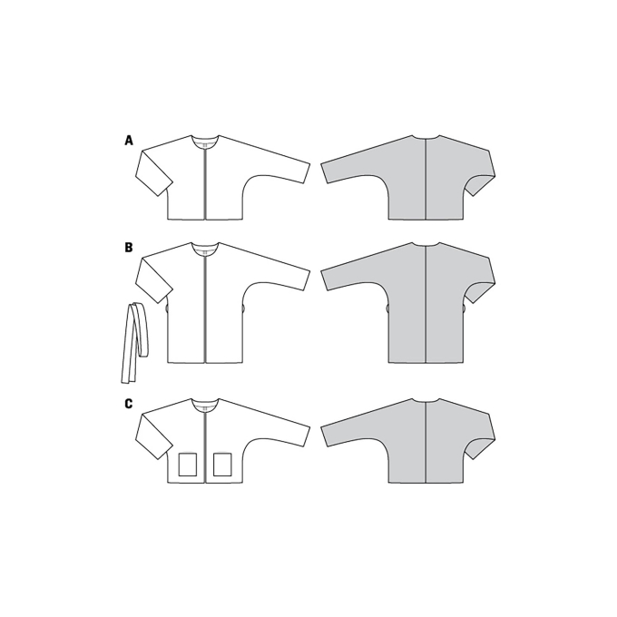 Patron Burda 6123 Veste, en français