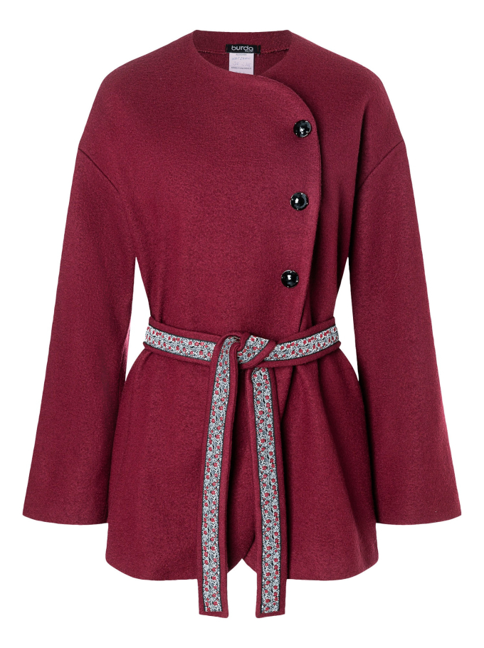 Patron Burda 5770 veste femme, version papier, en français