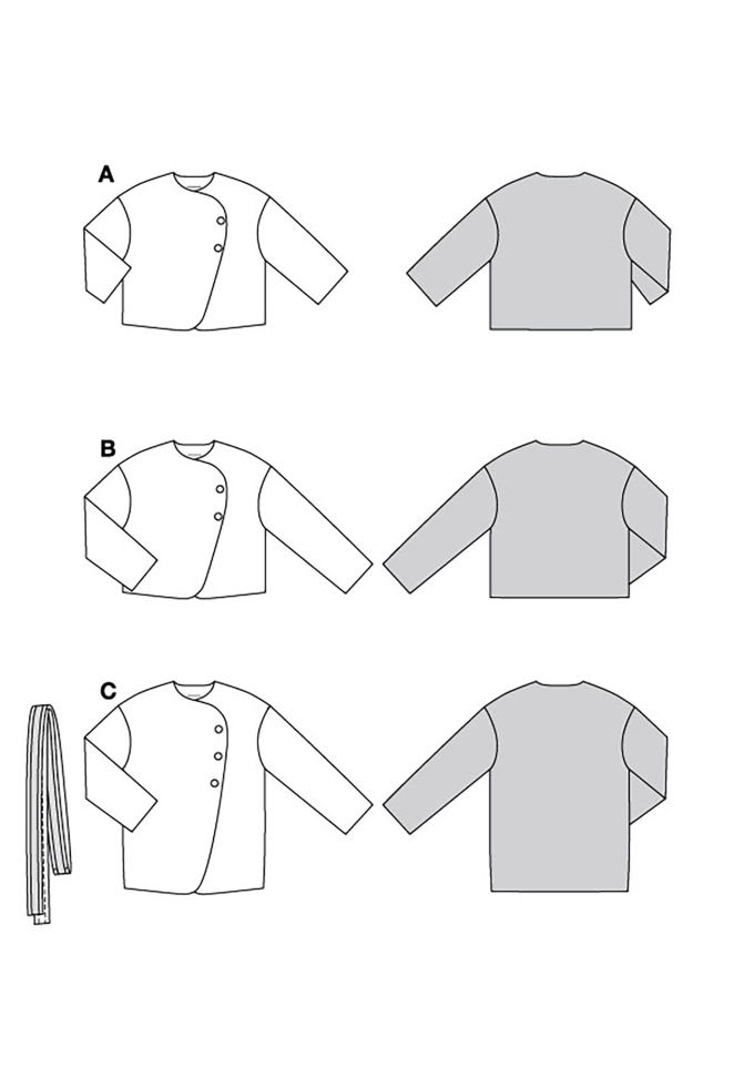Patron Burda 5770 veste femme, version papier, en français