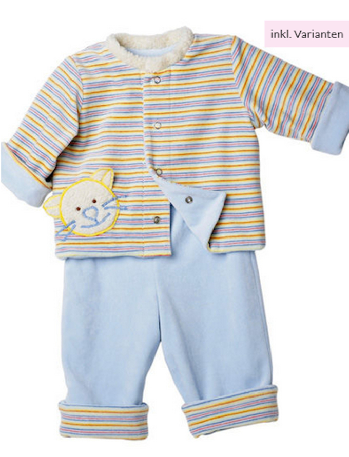 Schnittmuster Jacke, Hose, Strampler, Burda 9636